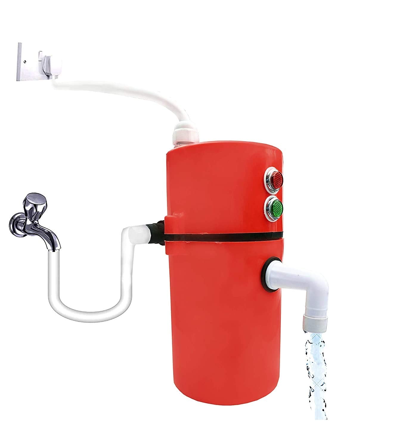 Instant Water Geyser 1L | Portable Electric Water Heater for Bathroom & Kitchen | Shockproof ABS Body with Auto Cut-Off