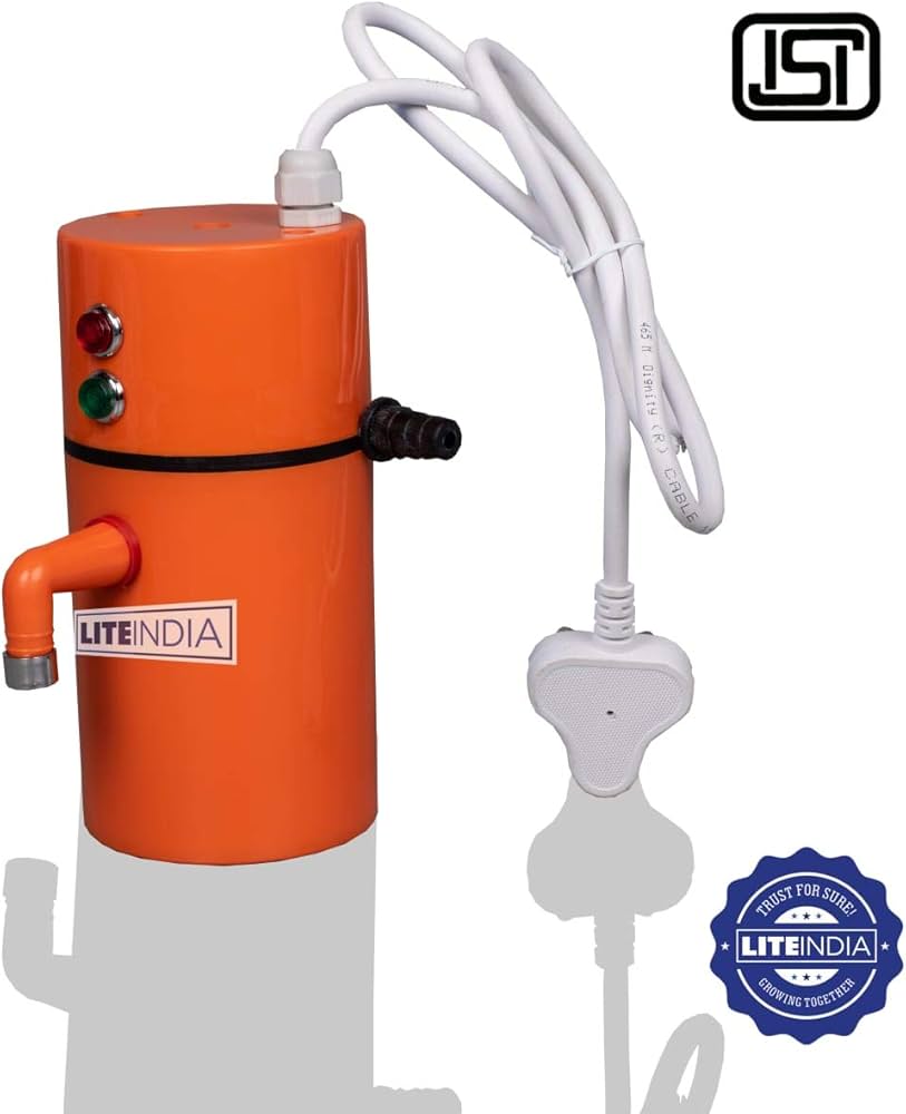 Instant Water Geyser 1L | Portable Electric Water Heater for Bathroom & Kitchen | Shockproof ABS Body with Auto Cut-Off
