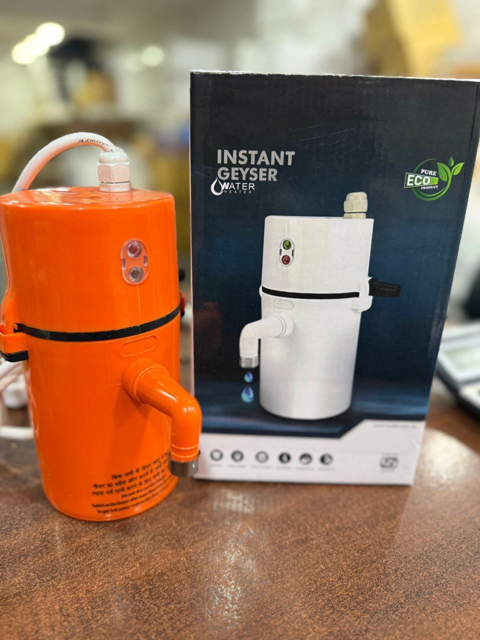 Instant Water Geyser 1L | Portable Electric Water Heater for Bathroom & Kitchen | Shockproof ABS Body with Auto Cut-Off