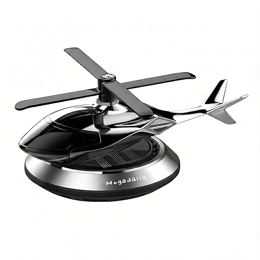 Solar Powered Helicopter for Car Accessories for Dashboard with Aroma Diffuser for Car interior Dashboard Helicopter Solar Accessories