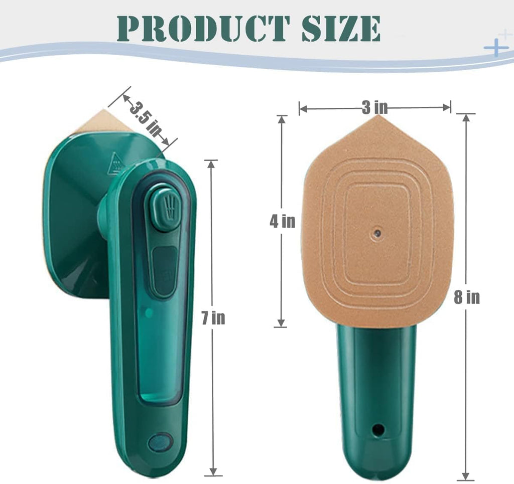 Mini Portable Steam Iron for Clothes, Handheld Wrinkle Removal Steamer with Water Tank, Lightweight Fast Heat Ironing Machine
