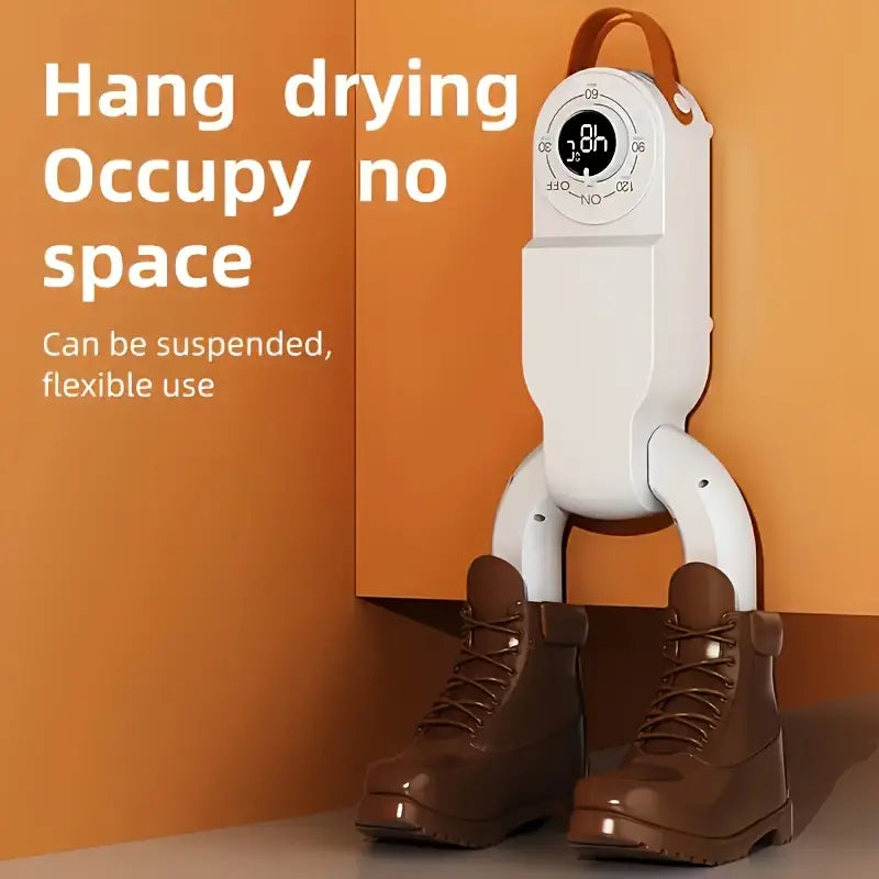 Electric Shoe Dryer Machine with PTC 48°C Heating & UV Sterilization | Portable Fast Drying Shoe Dryer for Home Adjustable Timer, 360° Air Circulation for Shoes, Boots & Sneakers (White)