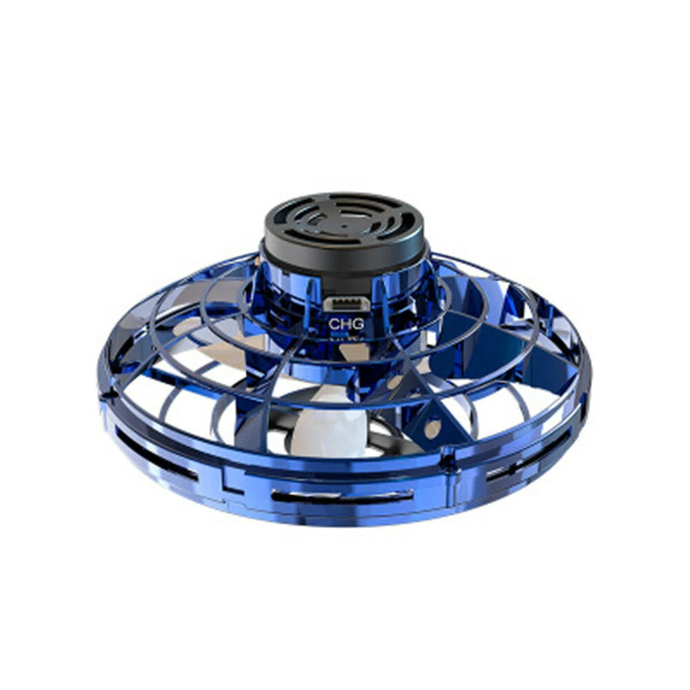 Quick Hand-Controlled UFO Flying Spinner Toy – Rechargeable LED Hover Spinner for Kids & Adults, Cool Tricks & Outdoor Fun Ages 6+ (Multicolor)